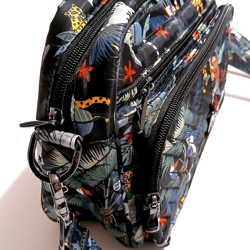 Lug Carousel XL Crossbody Bag – Wildlife Black – RFID, Water Resistant - Picture 9 of 16